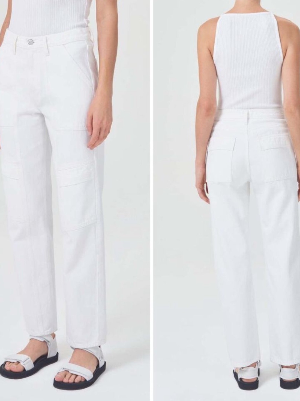 Agolde Cooper Cargo Jeans in Milkshake 26